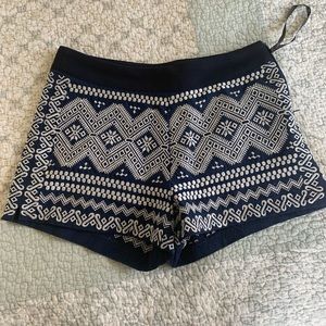 Geo print shorts